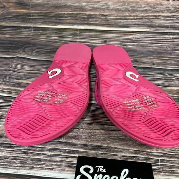 OluKai‎ Aka Women's Flip Flop Sandals Pink - Picture 6 of 8